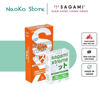 [CHÍNH HÃNG] COMBO Bao Cao Su SAGAMI Love Me Orange Hương Cam Siêu Mỏng Hộp 10c & Hộp 3c BCS Gai Bi SAGAMI XTREME WHITE