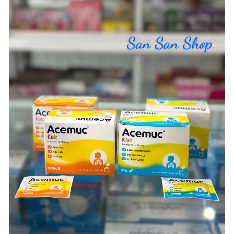 Long Đàm ,Tiêu Nhầy ACEMUC ( HỘP 30 GÓI )