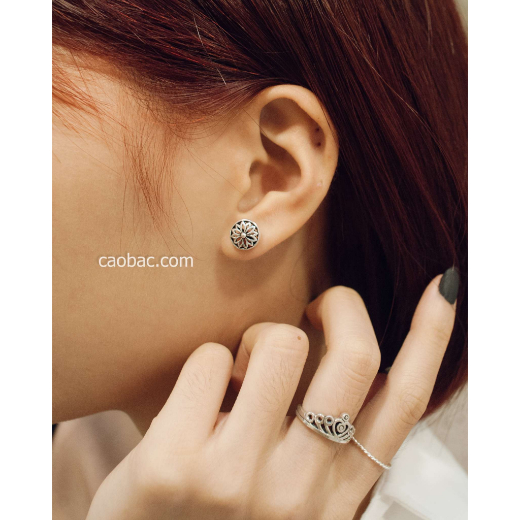 Nhẫn Nữ Caobac Sliver Chất Liệu Bạc Thái Cao Cấp Hoạ Tiết Hình Vương Miện Món Quà Độc Lạ Dành Tặng Riêng Cho Bạn Nữ