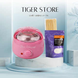 Nồi Nấu Sáp Pro Wax 100 + 100g Sáp Dừa + Que Gỗ