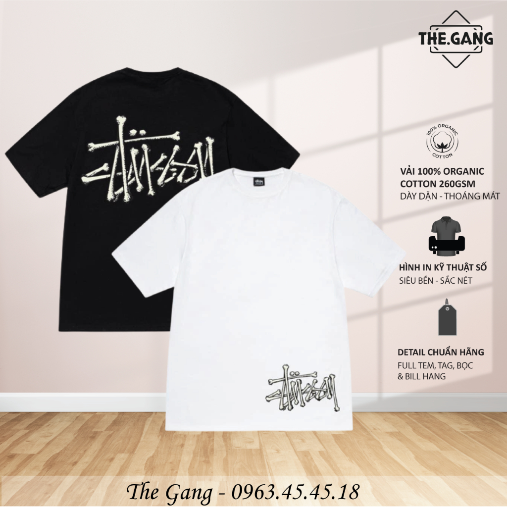 Áo thun Stussy in hình cao cấp Áo thun nam nữ in hình mới nhất Stussy MS01