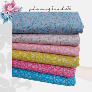 Vải Thô Hoa 🍒 Phuonglinh06🍒 Khổ Vải 50×150cm ,Hoa Các loại Đẹp.
