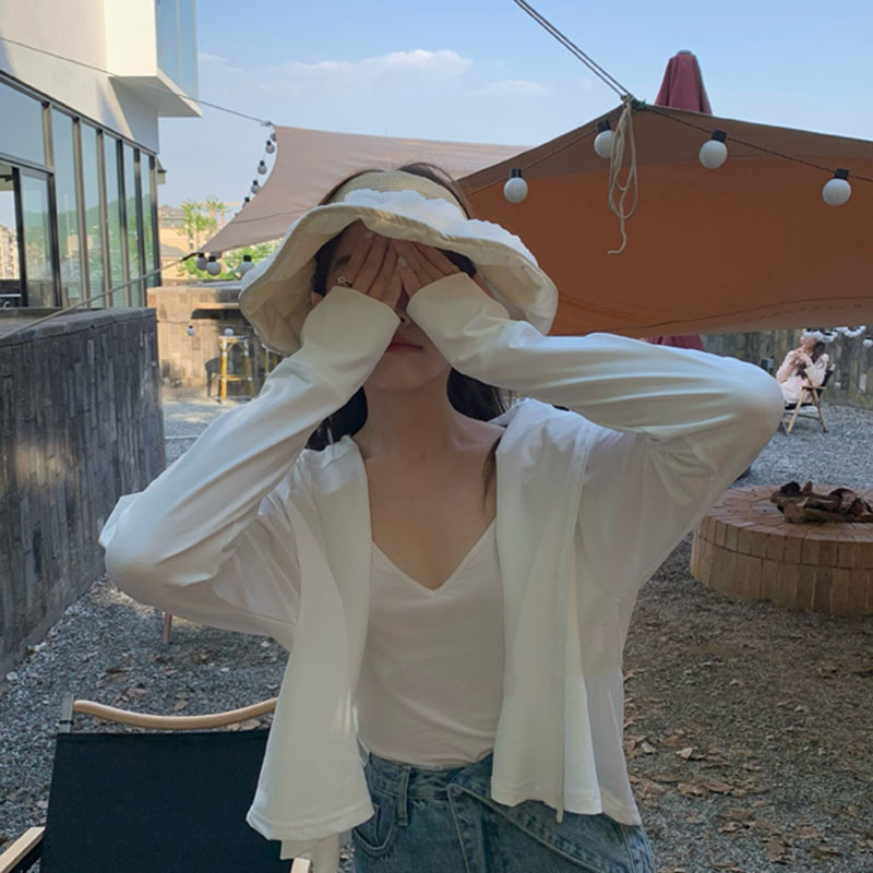 Áo Khoác Chống Nắng Dáng Ngắn Chống Tia Cực Tím UPF 50+ Chất Lụa Lạnh Thoáng Khí Thời Trang Sugal AO KHOAC NU 012V2