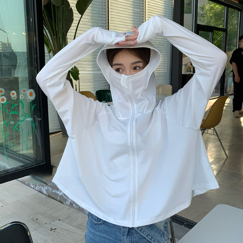 Áo Khoác Chống Nắng Dáng Ngắn Chống Tia Cực Tím UPF 50+ Chất Lụa Lạnh Thoáng Khí Thời Trang Sugal AO KHOAC NU 012V2