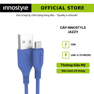 Cáp Innostyle Jazzy USB-A ra USB-C 1m2 - Hỗ Trợ Sạc Nhanh 15W - Hàng Chính Hãng - IAC120