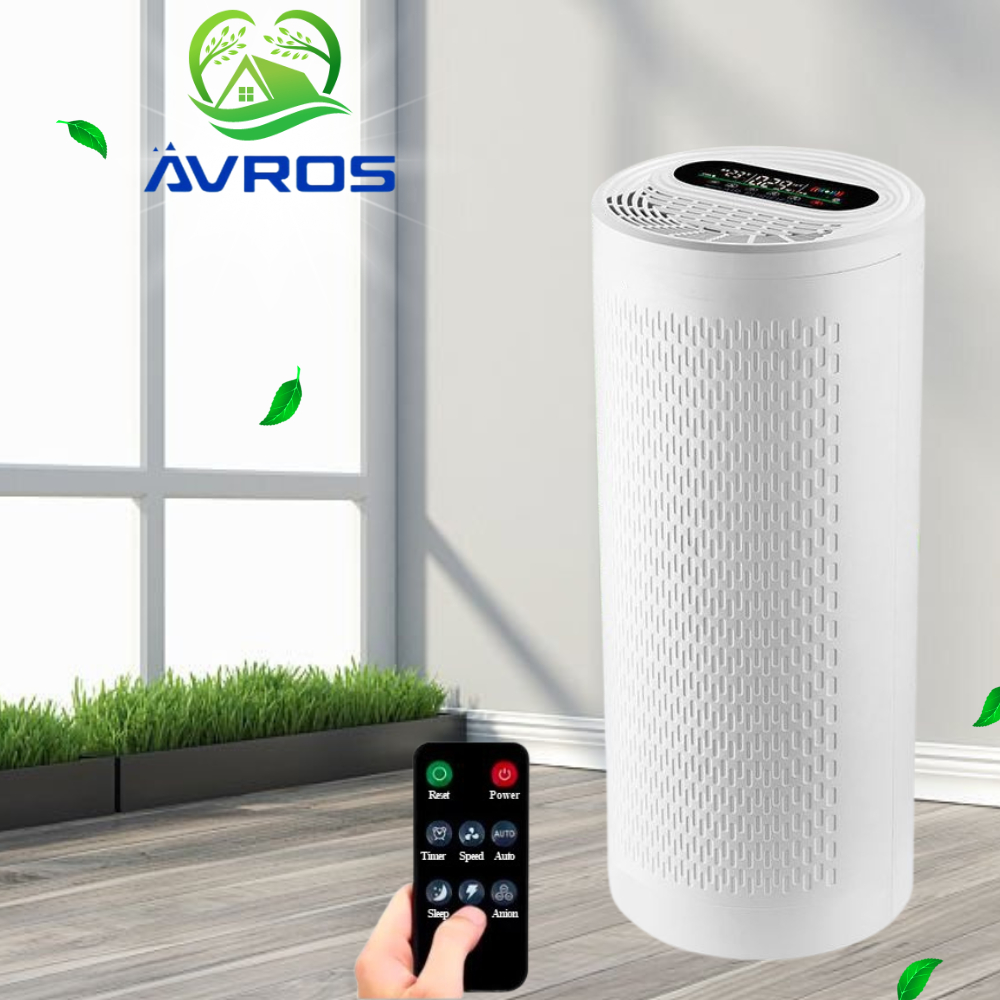 Máy Lọc Không Khí Avros HM-888,808-Khử UV- Lọc Bụi Mịn PM 2.5-Tạo Ion Âm-Cảnh Báo Chất Lượng Khí