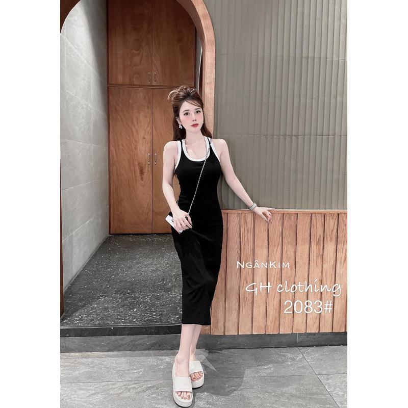 Váy Zip Ba Lỗ Sát Nách Khoét Lưng Bo Viền Mã NT1003