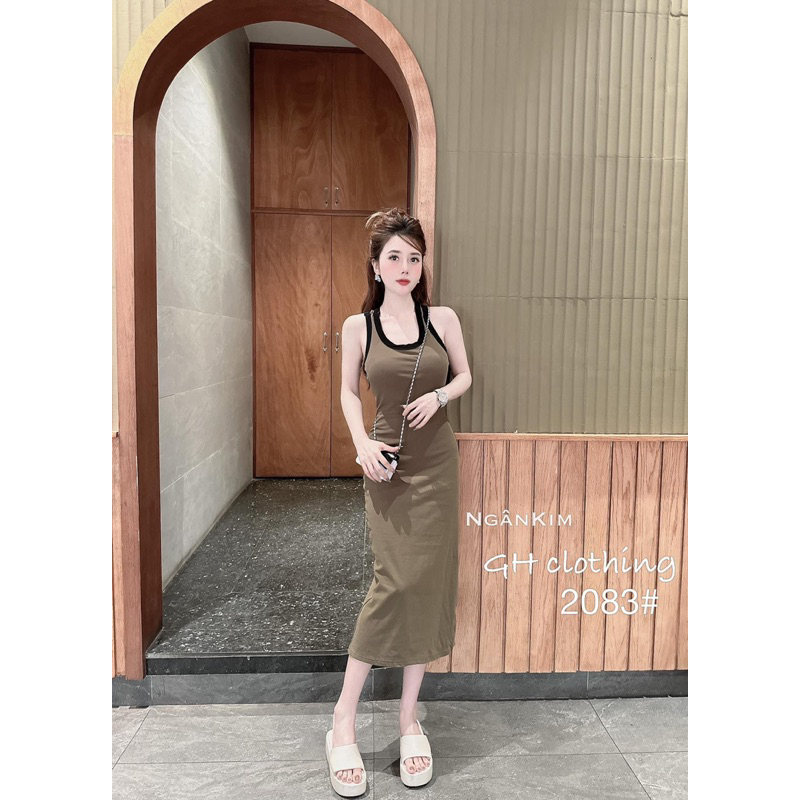 Váy Zip Ba Lỗ Sát Nách Khoét Lưng Bo Viền Mã NT1003