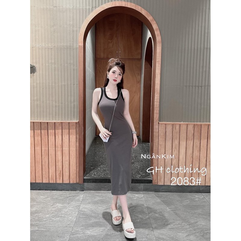 Váy Zip Ba Lỗ Sát Nách Khoét Lưng Bo Viền Mã NT1003