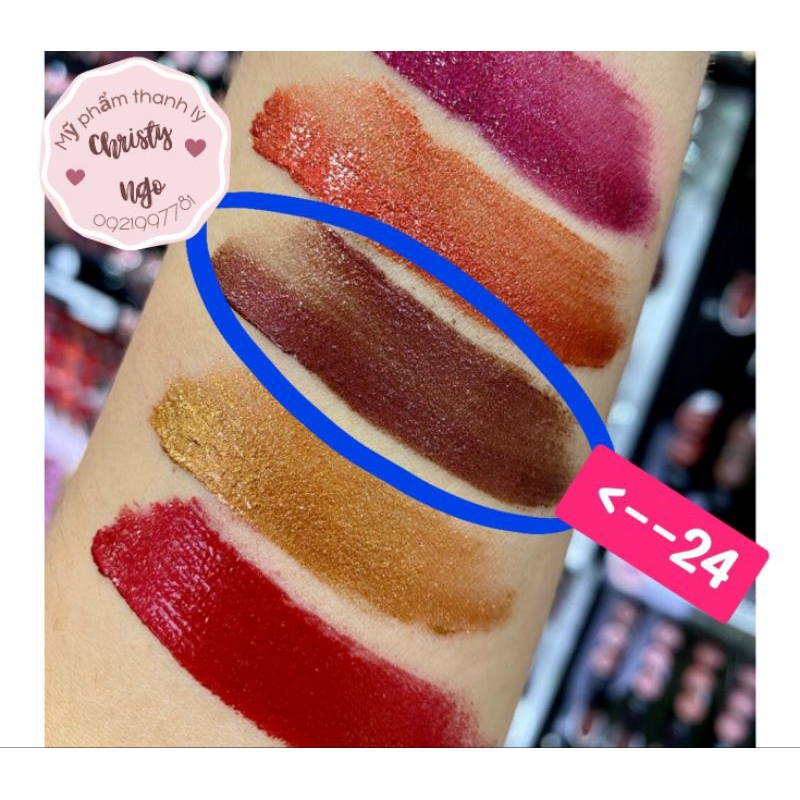 SON KEM NHŨ SEPHORA LIP CREAM SHINE METAL MÀU 24 SPICY BROWNIE