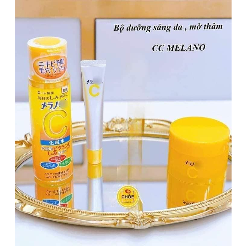 Tinh Chất Dưỡng Trắng Và Nước Hoa Hồng Melano CC