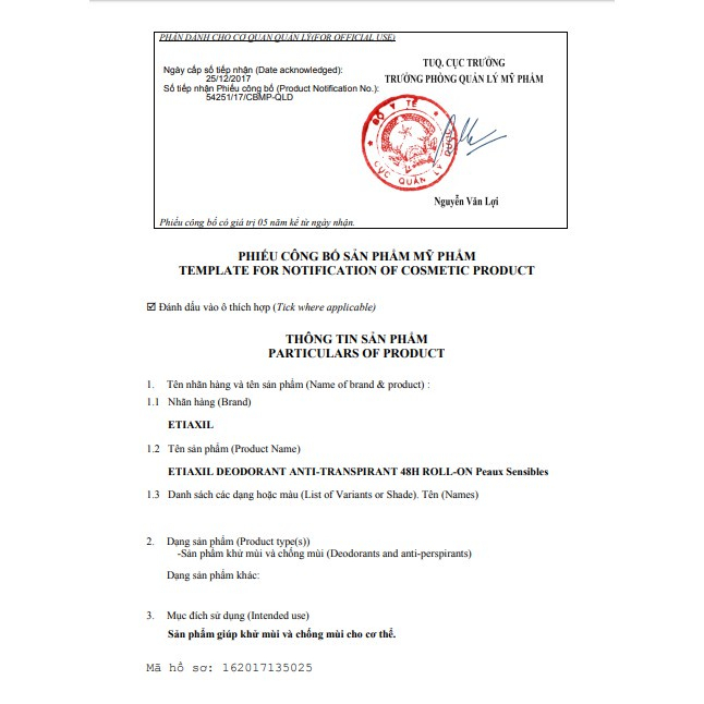 Xịt Khử Mùi Và Ngăn Mồ Hôi Hàng Ngày 48h Etiaxil 100ml