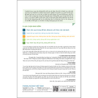 Sách PACE Books - 5 Lựa Chọn Cho Năng Suất Vượt Trội (The 5 choices To Extraordinary Productivity)  - PCE