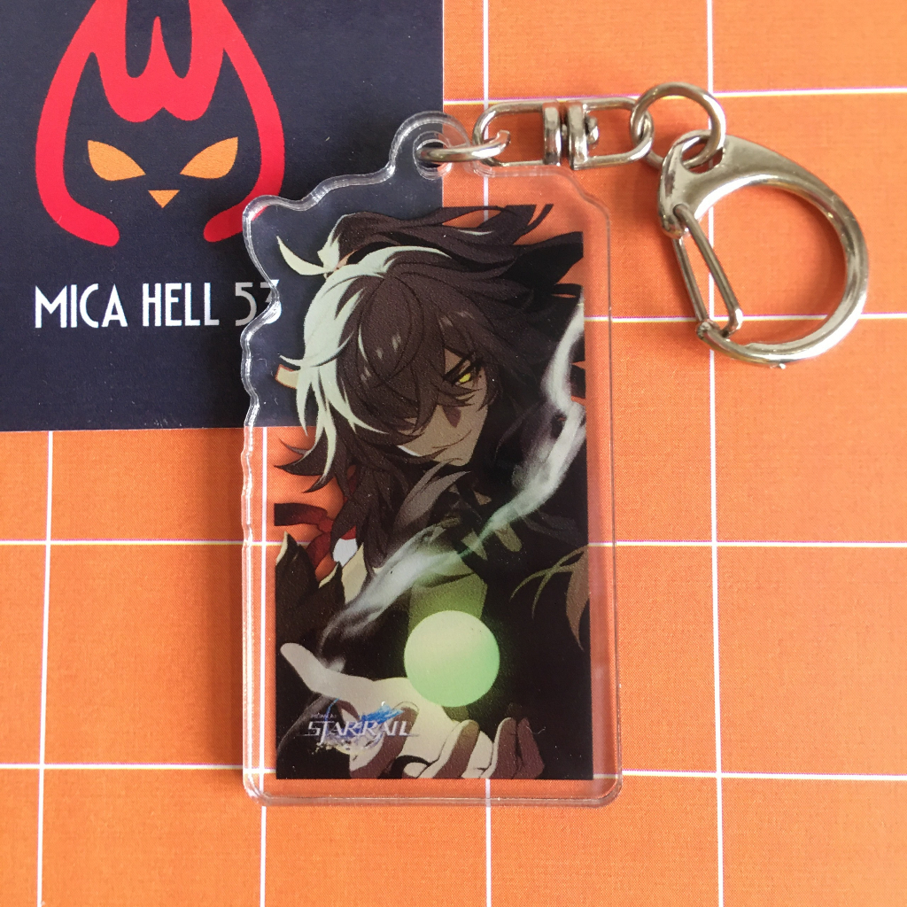 Móc Khóa Honkai Star Rail Anime Manga Acrylic Valentine Dễ Thương Lấp Lánh Hologram KC09