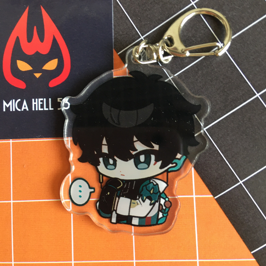 Móc Khóa Honkai Star Rail Anime Manga Acrylic Chibi Mẫu 2 Dễ Thương Lấp Lánh Hologram KC09