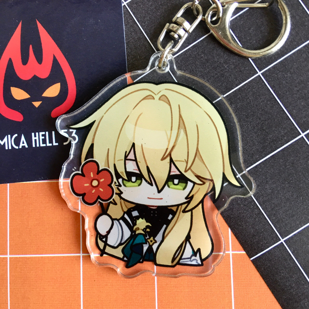 Móc Khóa Honkai Star Rail Anime Manga Acrylic Chibi Mẫu 2 Dễ Thương Lấp Lánh Hologram KC09