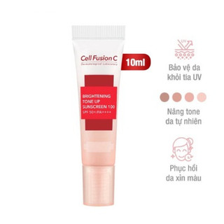 PQS - 10ml Kem Chống Nắng Cell Fusion C Brightening Tone Up Sunscreen 100 SPF50+/PA++++