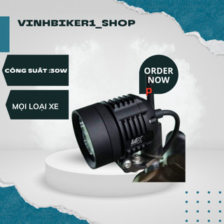 Đèn Trợ Sáng L4X Cree Loại 1 Chống Nước Tuyệt Đối Full Phụ Kiện + Len Chụp Vàng
