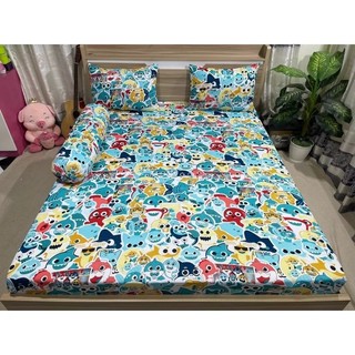 bộ Drap thun Hàn Quốc mẫu cá mập 4 món
