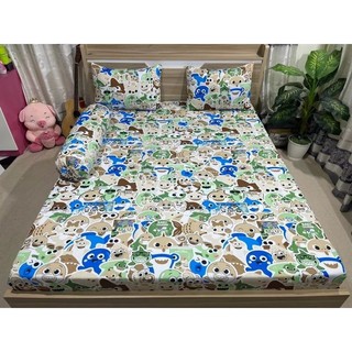bộ Drap thun Hàn Quốc mẫu cá mập 4 món