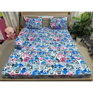 bộ Drap thun Hàn Quốc mẫu cá mập 4 món