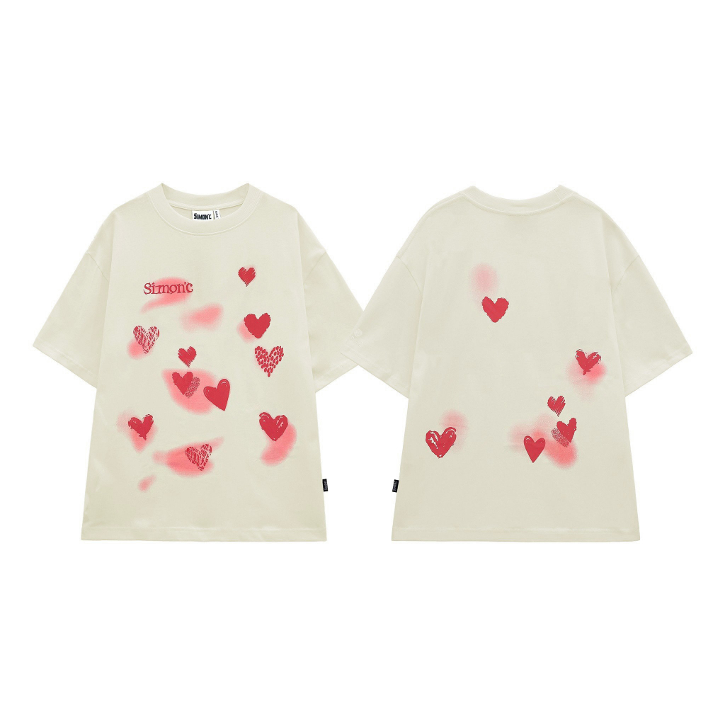 Áo Thun Simon'c Lovely tee - Kem Cotton Nam Nữ Unisex Tay Lỡ Oversize Local Brand | BigBuy360 - bigbuy360.vn