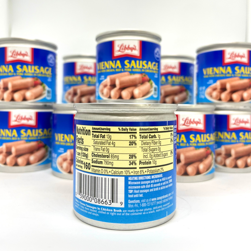 XÚC XÍCH ĐÓNG HỘP LIBBY'S VIENNA SAUSAGE 130G MỸ