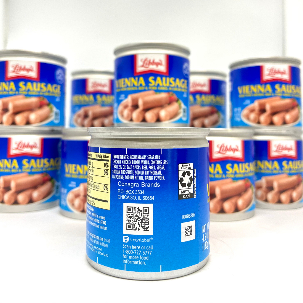 XÚC XÍCH ĐÓNG HỘP LIBBY'S VIENNA SAUSAGE 130G MỸ