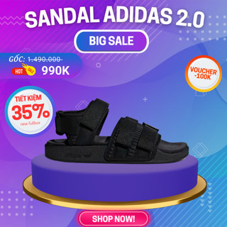 Dép Sandal Adidas 2.0 Triple Black Chính Hãng 🔴SIMPLE SNEAKER🔴 Dép Sandal Quai Hậu Thể Thao Nam Nữ [CG6623]