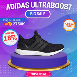 Giày Adidas Ultraboost 4.0 DNA Core Black Chính Hãng 🔴SIMPLE SNEAKER🔴 Ultraboost DNA Màu Đen Giày Chạy Gym [FY9318]
