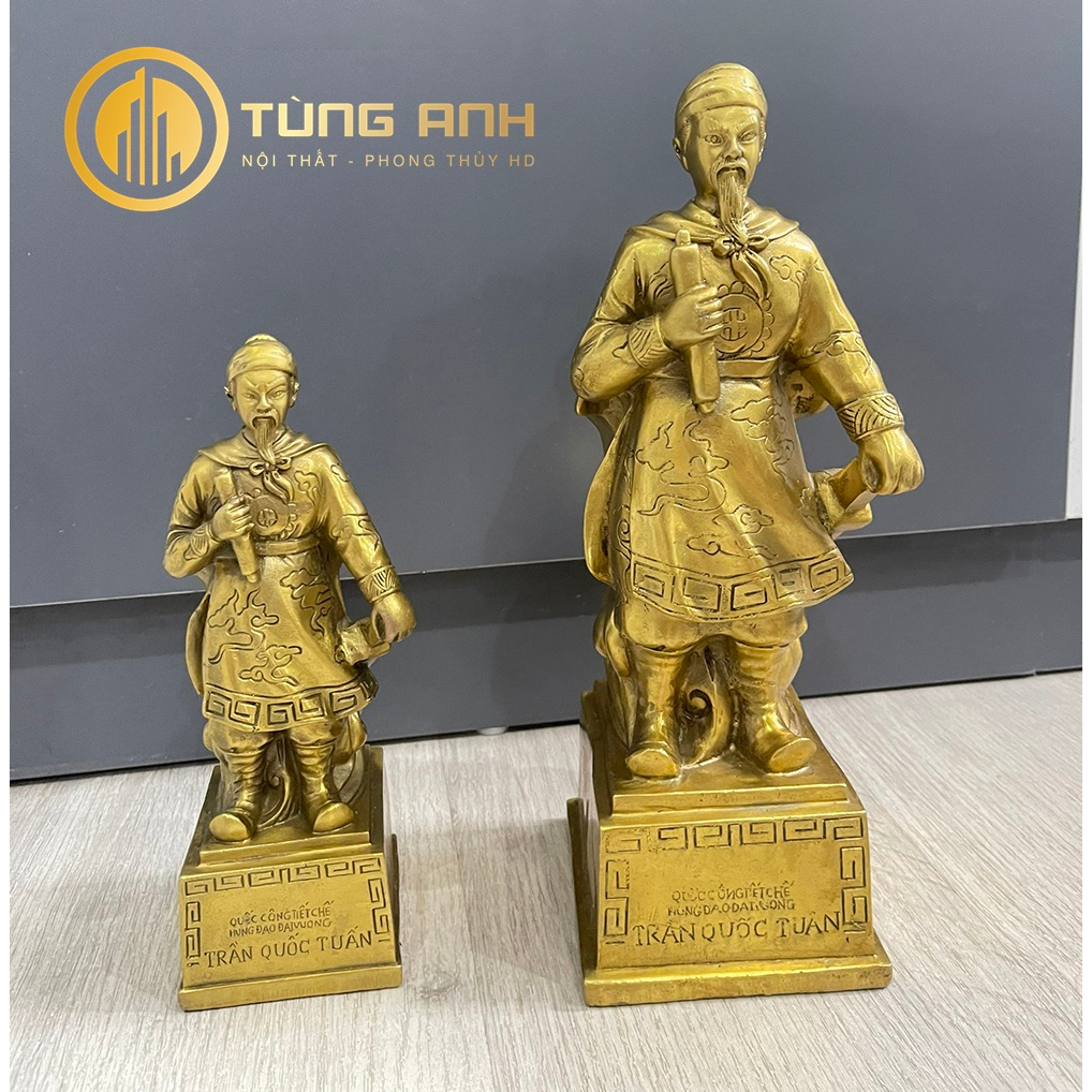 Tượng Đồng Hưng Đạo Vương - Trần Quốc Tuấn - Size To - Mang Lại May Mắn Công Danh Và Sự Nghiệp