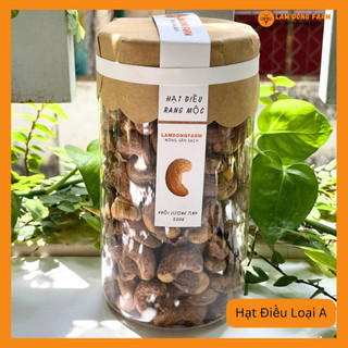 Hạt điều rang muối vỏ lụa hũ 500g - lâm đồng farm