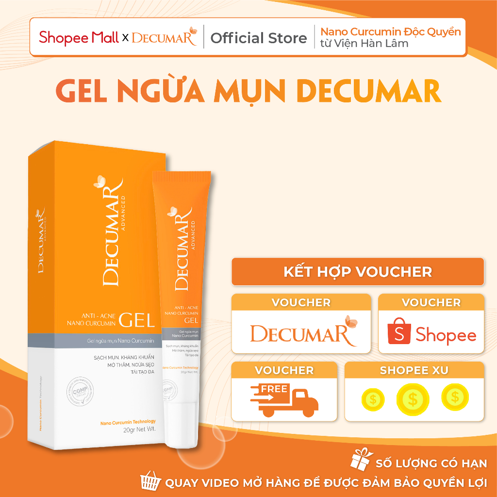 Decumar Advanced chăm sóc da mụn nhờ Nghệ nano