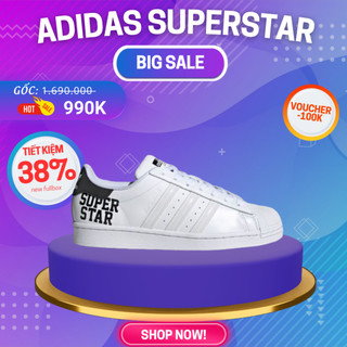 Giày Superstar Chính Hãng 🔴SIMPLE SNEAKER🔴 Adidas Superstar Mini Logo Giày Thể Thao Nam Nữ Màu Trắng [FV2813]