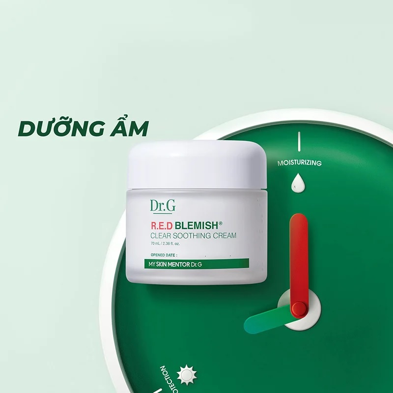 Kem Dưỡng Dr.G Red Blemish Clear Soothing Cream Cho Da Mụn 70ml