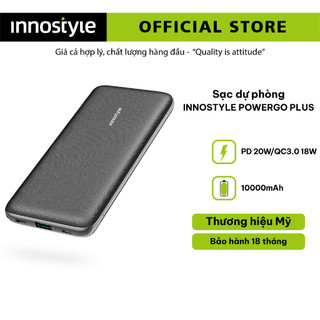 Pin Sạc Dự Phòng INNOSTYLE PowerGO PLus 10000mAh (PD 18W + QC3.0) - Hàng Chính Hãng