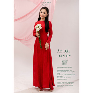 Áo dài lụa tt đỏ