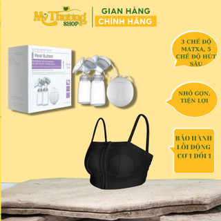Combo Máy hút sữa Realbubee, áo rảnh tay Tặng kèm 5 túi trữ sữa 250ml