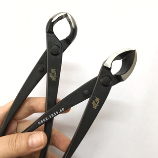 Kìm cạp tròn/ chéo cắt cành cây thép đen nguyên khối