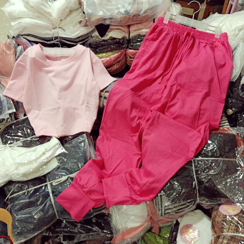 Set thể thao croptop phối màu cá tính ( kèm ảnh thật )