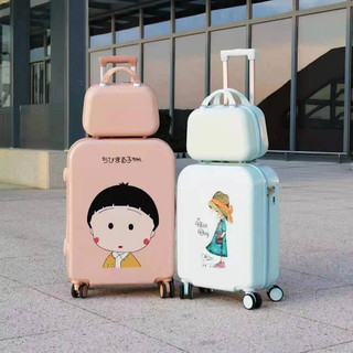 Vali du lịch hình cô gái Maruko dễ thương ,Vali kéo size 20 ,size 24. cốp, có bánh xe chất liệu cao cấp Rẻ - Bền - Đẹp
