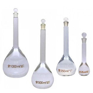 Bình định mức trắng bomex 25ml / 50ml / 100ml / 250ml / 500ml / 1000ml