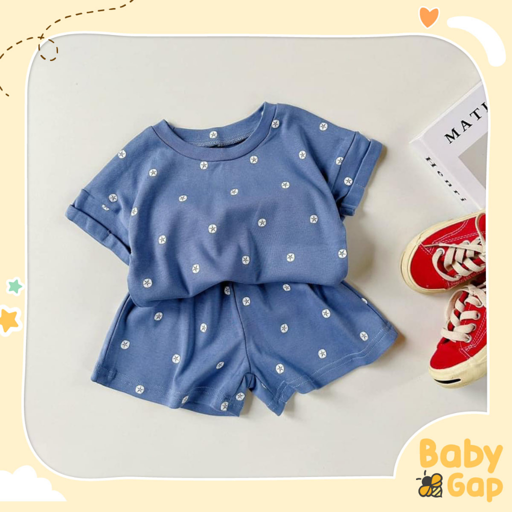 Set đồ cotton xuất nhật phối viền bèo dễ thương cho bé gái - Thời trang trẻ em - Baby Gap