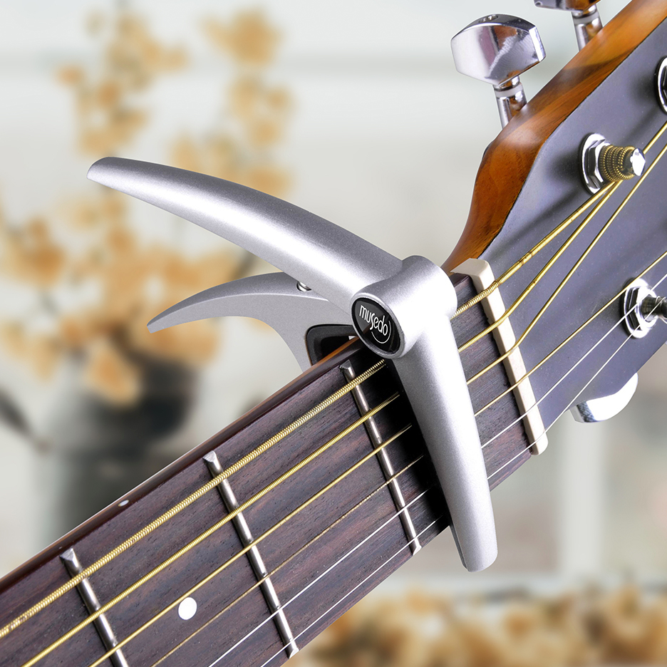 Capo Guitar - Musedo MC-1 (MC1) - Dành cho đàn Guitar Acoustic, Electric Guitar - Màu bạc