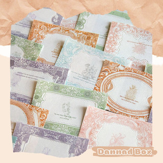 Tập 50 Giấy Note Phong Cách Vintage Trang Trí Junk Journal