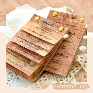 Tập 25 Giấy Quotes Phong Cách Vintage Trang Trí Junk Journal