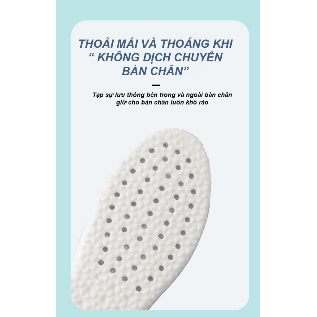 Lót giày thể thao chỉnh hình siêu mềm đàn hồi cao khử mùi thoáng khí hút mồ hôi giảm xóc thiết kế độc quyên KATEZA L02