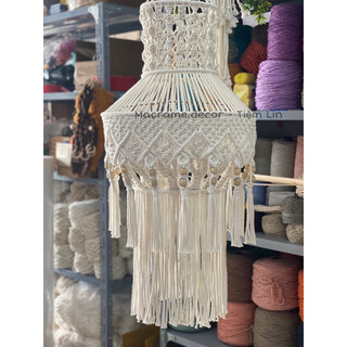 Chao Đèn trần trang trí ấm cúng - macrame decor