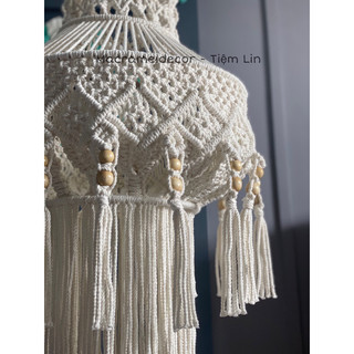 Chao Đèn trần trang trí ấm cúng - macrame decor