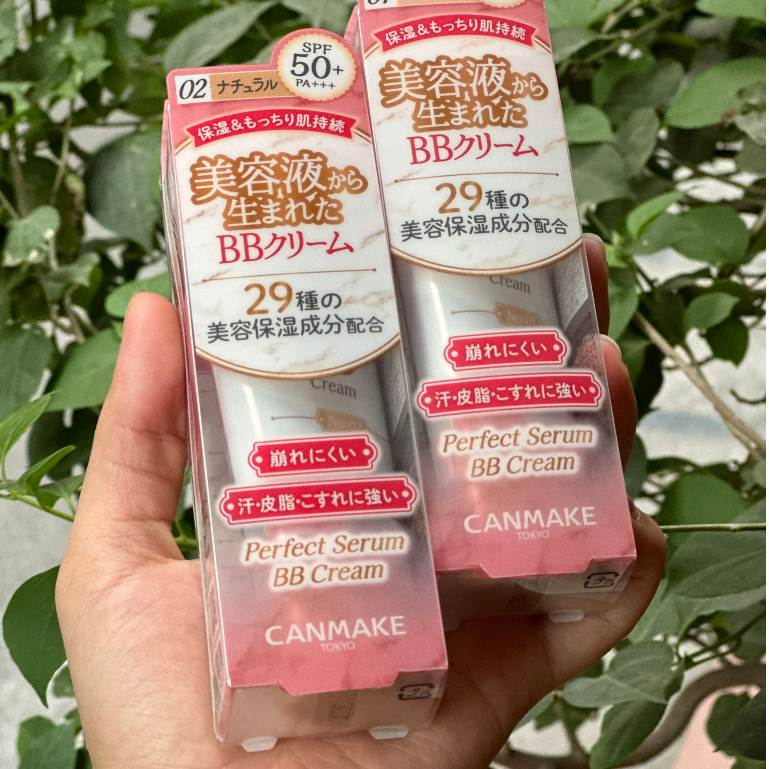 Kem Nền Chống Nắng Canmake Tokyo Perfect Serum BB Cream SPF50 PA+++ 30g Che Phủ Hoàn Hảo [CHÍNH HÃNG ĐỦ BILL]